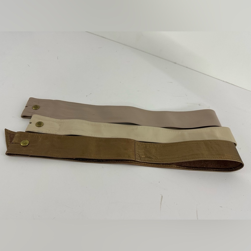 Leather Belt Strips 32” long  - set of (3)